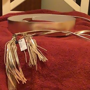 WHBM Gold wrap around belt.